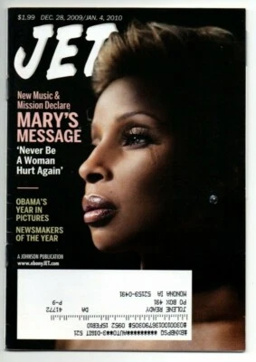 Jet Magazine December 28 2009 January 4 2010 Mary J Blige Barack Michelle Obama - Image 1 of 2