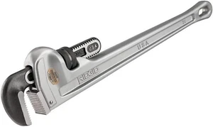 31105 Modell 824 Aluminium gerade Rohrzange, 24 Zoll Sanitärschlüssel, grau - Bild 1 von 11
