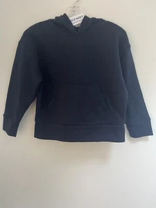 Old Navy Unisex Kids Solid Blue Cozy Soft Fleece Pullover Hoodie Navy XS 5 - Picture 1 of 4