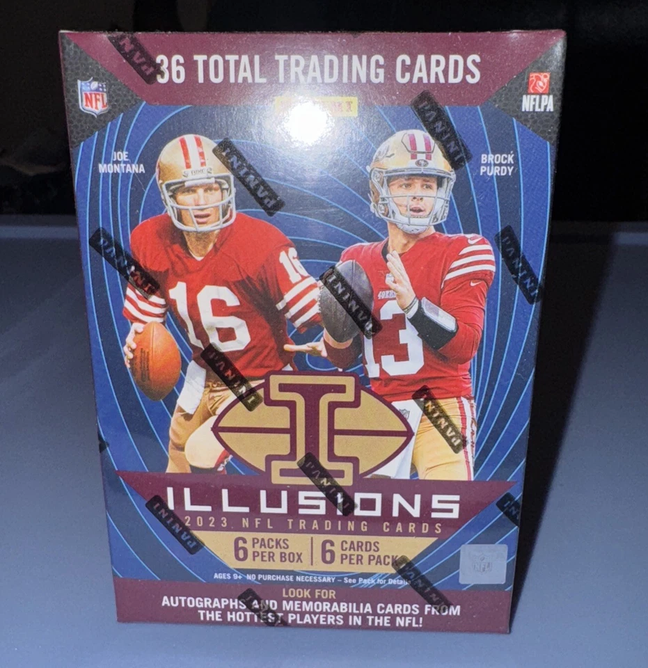 (3X Lot) 2023 Panini Illusions NFL Football Blaster Box Emerald Acetate Parallel