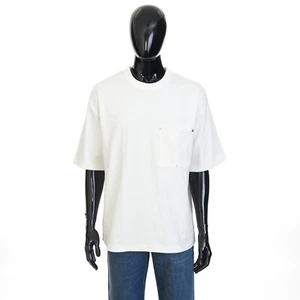 BOTTEGA VENETA 550$ T-Shirt - Japanese Jersey, Pocket, Loose Fit, Chalk White - Picture 1 of 14