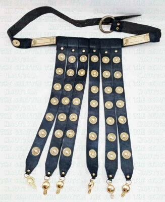 Cinturón Romano Hecho a Mano Medieval Cingulum Legionario Legión Armadura Griega Cuero Nuevo Foto 1 de 4