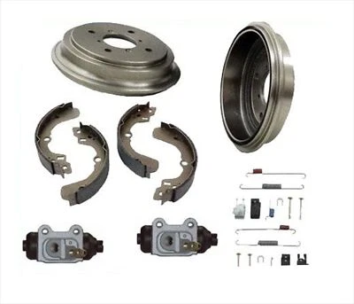Rear Brake Drums Shoes Spring Kit Wheel Cylinder For 2002 2003 2007 Suzuki Aerio - Image 1 of 4