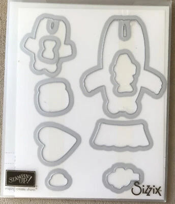 Sizzix Stampin up Big Shot Bear Hugs Framelits 140275 9 Pieces - Image 1 of 2