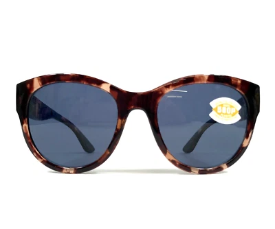 Costa Sunglasses Maya 06S9011-0255 Shiny Coral Tortoise Cat Eye Gray Lenses 580P - Image 1 of 4