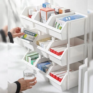 Classified Storage Containers Stackable Multi-box Desk Organizer Set for Office - Bild 1 von 10