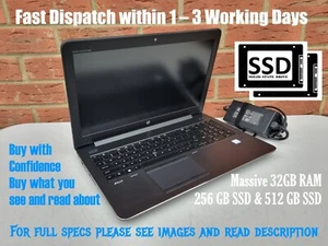 Superfast Superpowerful HP ZBook 15 G3, 15.6” inch Full HD, 32GB RAM, 2x Drives - Picture 1 of 24