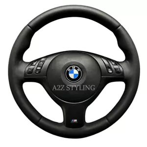 Bmw E46 E39 E53 X5 M3 M5 M Sport Volant en cuir nappa véritable 3 5 X Series - Picture 1 of 11