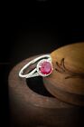 Ruby Diamond Birthstone Cluster Wedding Engagement Ring 14k Gold Fine Jewelry
