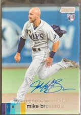 2020 Stadium Club Autographs #AMB Mike Brosseau Tampa Bay Rays
