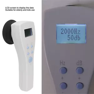 Tragbares Audiometer Antennenleitung LCD Bildschirm Hand Hörtestgerät - Bild 1 von 22