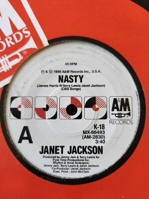 Janet Jackson "Nasty" 1986 A&M Oz 7" 45rpm - Image 1 of 2