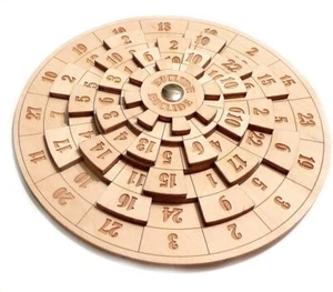 Rompicapo Matematico Euclide In Legno Indovinello Gioco di Logica - Foto 1 di 5