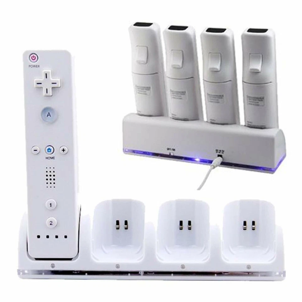 Wii Remote Controller Battery Charger For Nintendo Wii / Wii U Remote Controller - Image 1 of 2