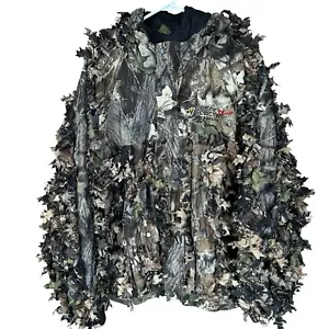 Mossy Oak Scent Blocker Plus Jacket Mens Size 2XL Camo 3D Real Leaf Hunting - Picture 1 of 11