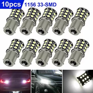 10X Super White 6000K 1156 1141 BA15S RV Camper Trailer LED Interior Light Bulbs - Foto 1 di 12
