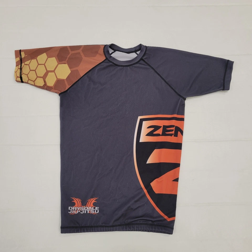 Zenith Jiu Jitsu Rashguard Nogi BJJ Adult Medium Drysdale MMA Compression Shirt  - Image 1 of 4