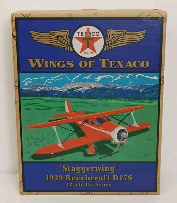 Ertl Wings Of Texaco Staggerwing 1939 Beechcraft D17S Diecast Plane  - Image 1 of 4