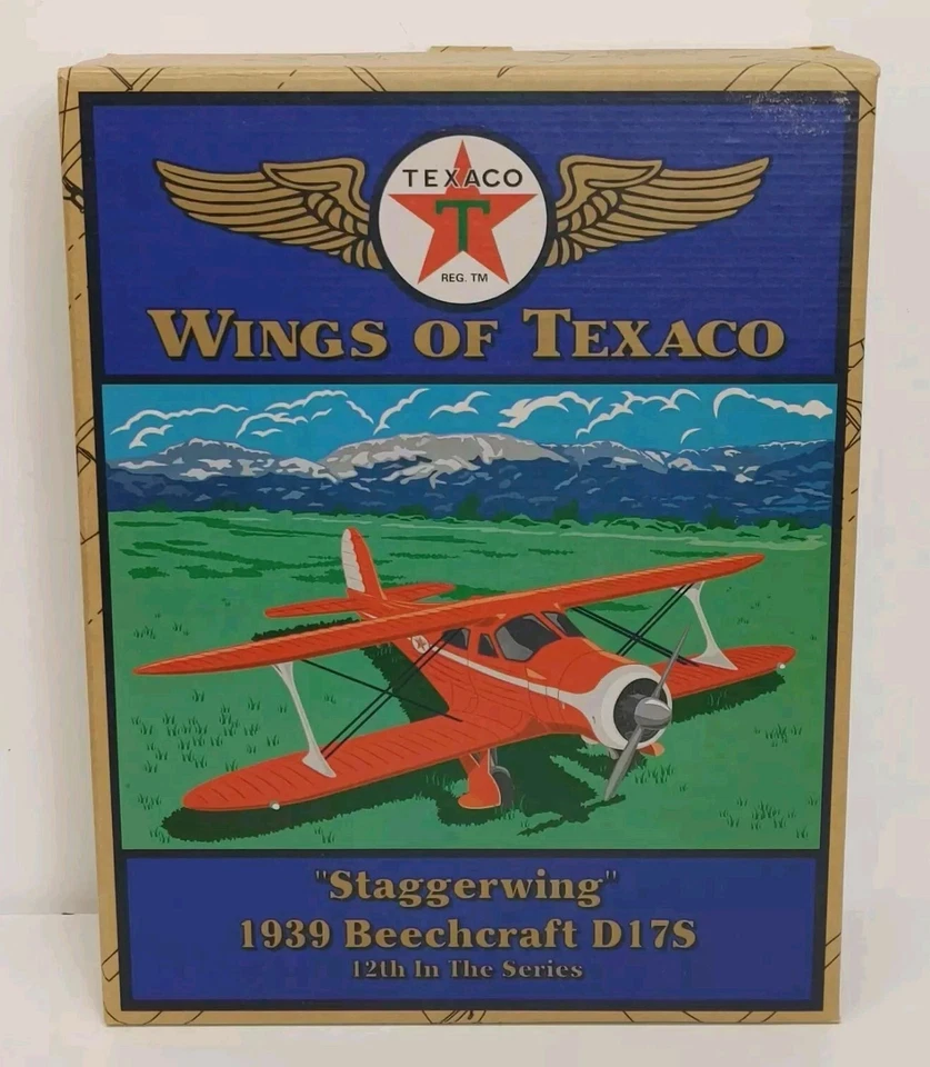 Ertl Wings Of Texaco Staggerwing 1939 Beechcraft D17S Diecast Plane  - Image 1 of 4