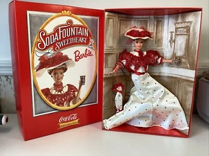 1996 COCA COLA SODA FOUNTAIN SWEETHEART BARBIE - 15762 - UNOPENED ORIGINAL BOX - Picture 1 of 18
