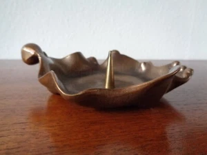 Beautiful Brutalist candle stick Bronze / copper Mid century Modern Design - Bild 1 von 8