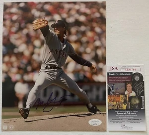 Mark Langston Signed Autographed Glossy 8x10 Photo California Angels : JSA COA - Picture 1 of 1