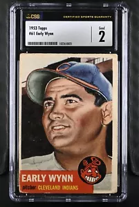 1953 Topps #61 Early Wynn Cleveland Indians - Biografia bianca - CSG 2 buono - Foto 1 di 2