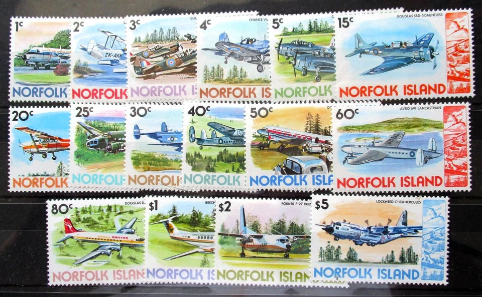 Norfolk Island 1980 Aircraft Set UM. SG 236/51. - Image 1 of 1