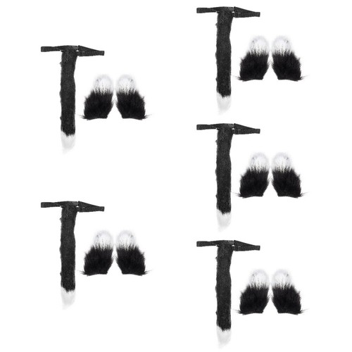 VETEMENTS Set 5 Volpe Vestire Bambino Costumi Carnevale Animali Cosplay Accessori