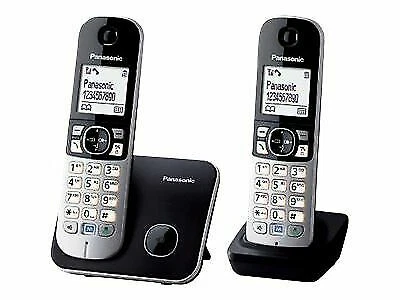 Panasonic KX-TG6812 Duo DECT GAP Schnurloses Telefon - Schwarz/Silber