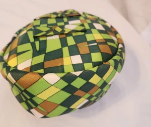 Vintage Union Made Green Hat With Bows HTF 922381 - Picture 1 of 5