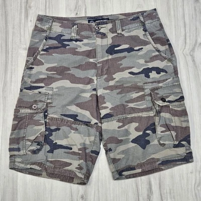 American Eagle Camo Cargo Shorts size 33 Camouflage Y2K - Image 1 of 4
