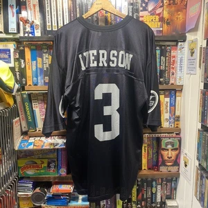 Vintage Allen Iverson #3 Limited Edition Reebok Fußball Trikot Schwarz Herren L - Bild 1 von 10