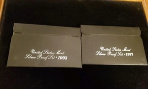 Silver PROOF Set Lot 1993,1997 Silver San Francisco 2 Sets total - Picture 1 of 5