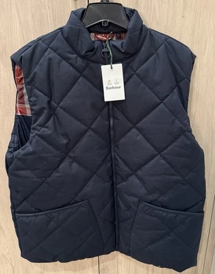 Chaleco/chaleco acolchado Barbour Lindale para hombre nuevo con etiquetas. Azul marino oscuro. XXL Foto 1 de 4