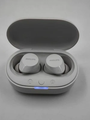 Auriculares Inalámbricos Bluetooth Philips TAT1209 Blancos Funcionando - Imagen 1 de 4