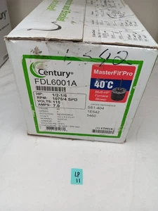 Century Motors FDL6001A 1/2-1/6 PS 115 V 1075 U/min Innengebläsemotor - Bild 1 von 3