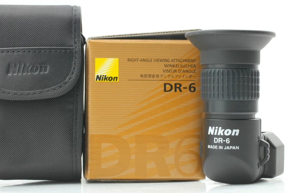 [Top MINT] Nikon DR-6 Right-Angle Viewing Attachment 1x 2x Viewfinder FROM JAPAN - Image 1 of 4