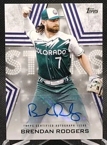 Brendan Rodgers Auto 2023 Topps Serie 1 Estrellas de Béisbol Colorado Rockies BSA-BRO - Imagen 1 de 5