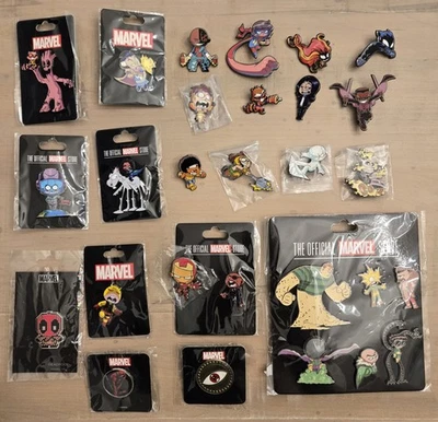 NYCC SDCC Skottie Young Pin Set Exclusivo Groot Black Panther Ghost Rider Marvel Foto 1 de 4