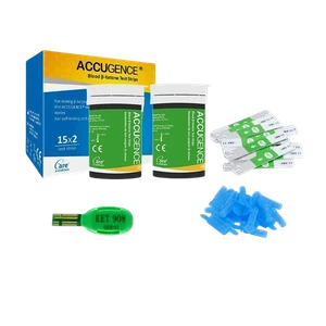 3-in-1 Home Blood Test strips Ketone, Glucose, Uric Acid in 5 Seconds reu - Picture 1 of 19
