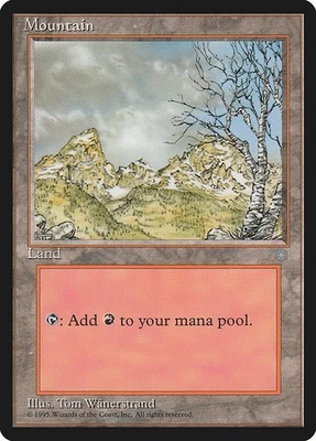 MTG Ice Age --- MOUNTAIN (377) --- Common! LP! Magic the Gathering! - Image 1 of 3