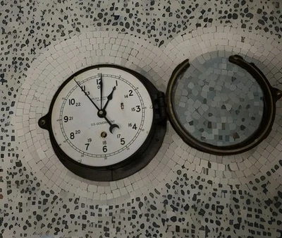 RELOJ CHELSEA🕰️ Co. Gobierno de EE. UU. 6" con cuerda de llave, ⭐¡TODAS LAS PIEZAS ORIGINALES FUNCIONAN!⭐ Foto 1 de 4