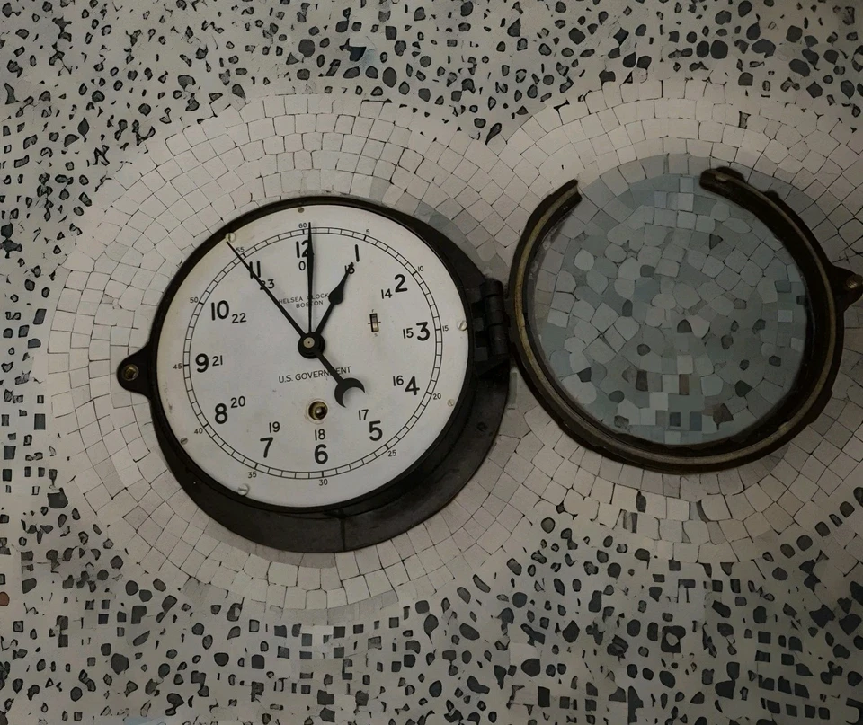 RELOJ CHELSEA🕰️ Co. Gobierno de EE. UU. 6" con cuerda de llave, ⭐¡TODAS LAS PIEZAS ORIGINALES FUNCIONAN!⭐ Foto 1 de 4