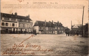 1915 WWI Cartolina Posta Soldato Saint-Florentin Francia a Fort Worth TX RPPC - Foto 1 di 2