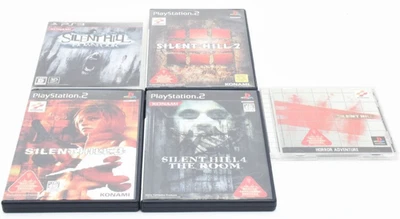 Silent Hill 1 2 3 4 The Room & Down Pour set Sony PS1 PS2 PS3 Japan Tested - Image 1 of 4