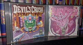 Devil's Crush and Alien Crush TurboGrafx-16 HuCard w/ Case & Manual NTSC-U/C