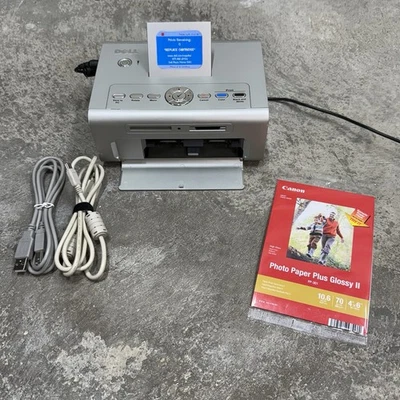 Dell Photo Printer 540 Portable 4x6 Printer w/ Cables & Paper Untested Powers On - Image 1 of 4