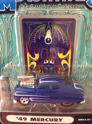 MUSCLE MACHINES BLVD BLASTER 49 MERC CUPÉ ESCALA 1/64 1949 MERCURY - SOPLADO Foto 1 de 3