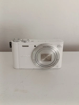 Sony Cybershot Blanc DSC WX300 Appareil Photo Numérique 18.2 Mégapixels DEFECT - Photo 1/4